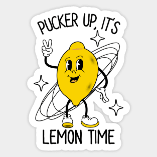 Pucker Up It's Lemon Time Sticker